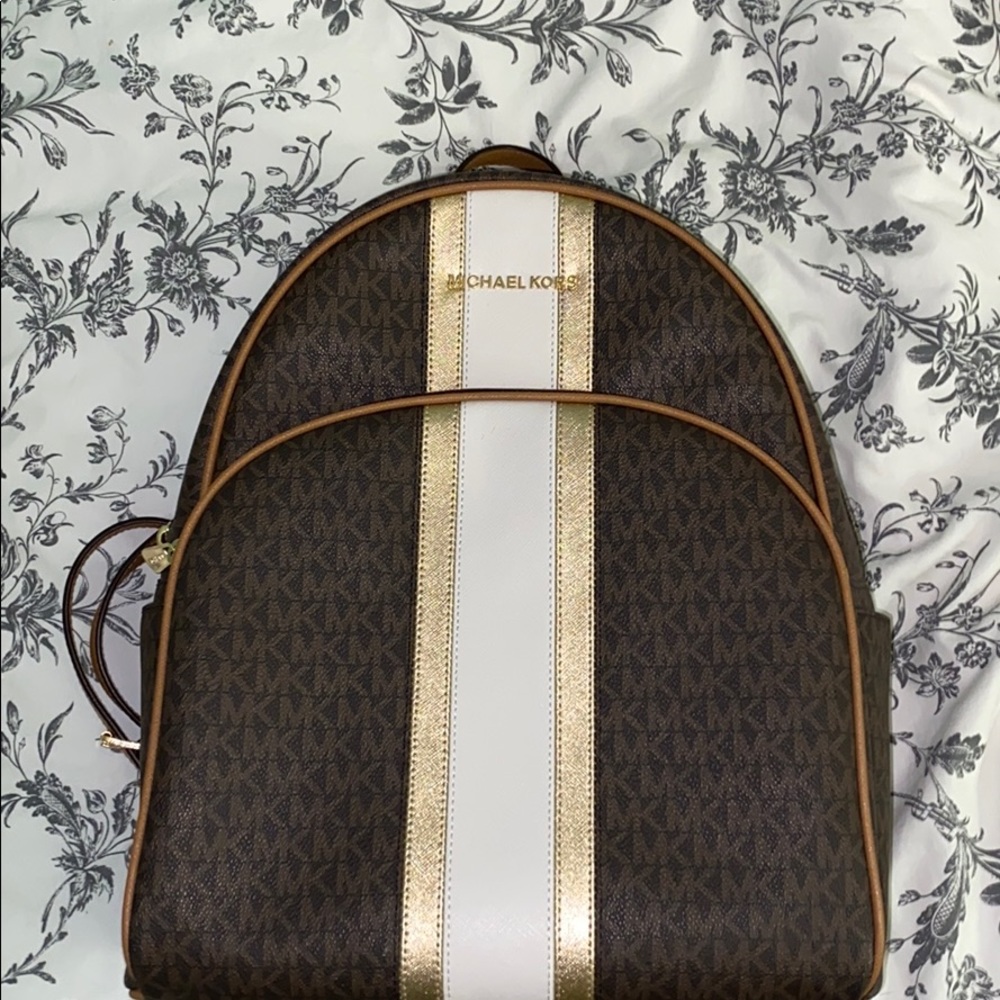 Michael Kors Abbey Backpack Center Stripe